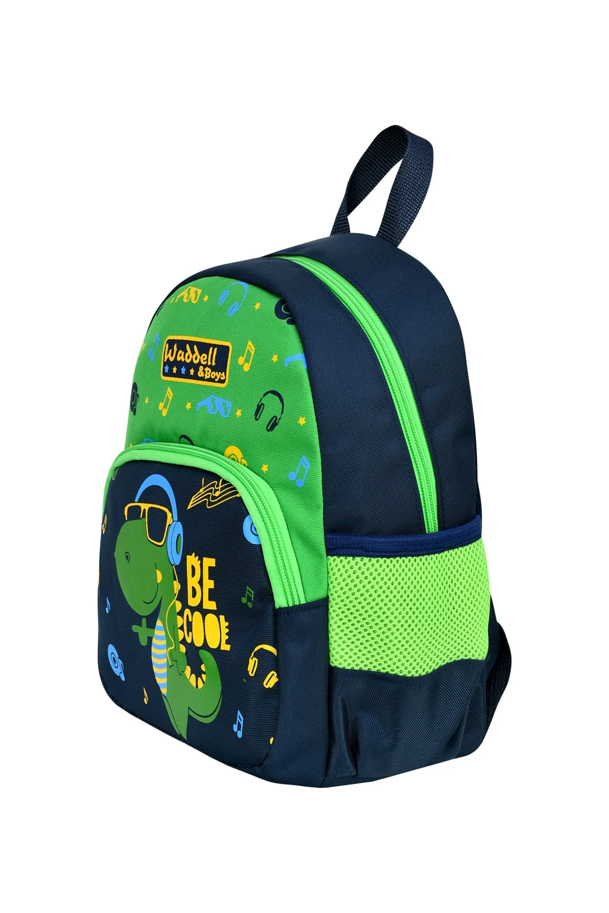 Dinosaur Print Kindergarten Backpack – Two‑Compartment Kids Bag