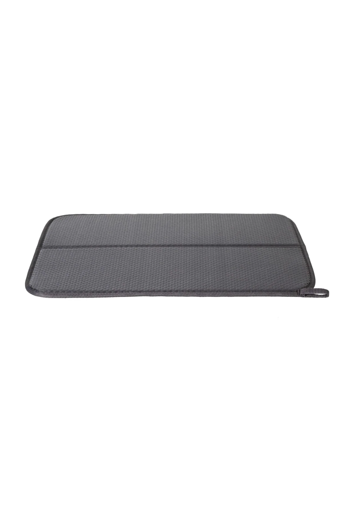 Foldable polyester dish drying mat gray 45x36cm