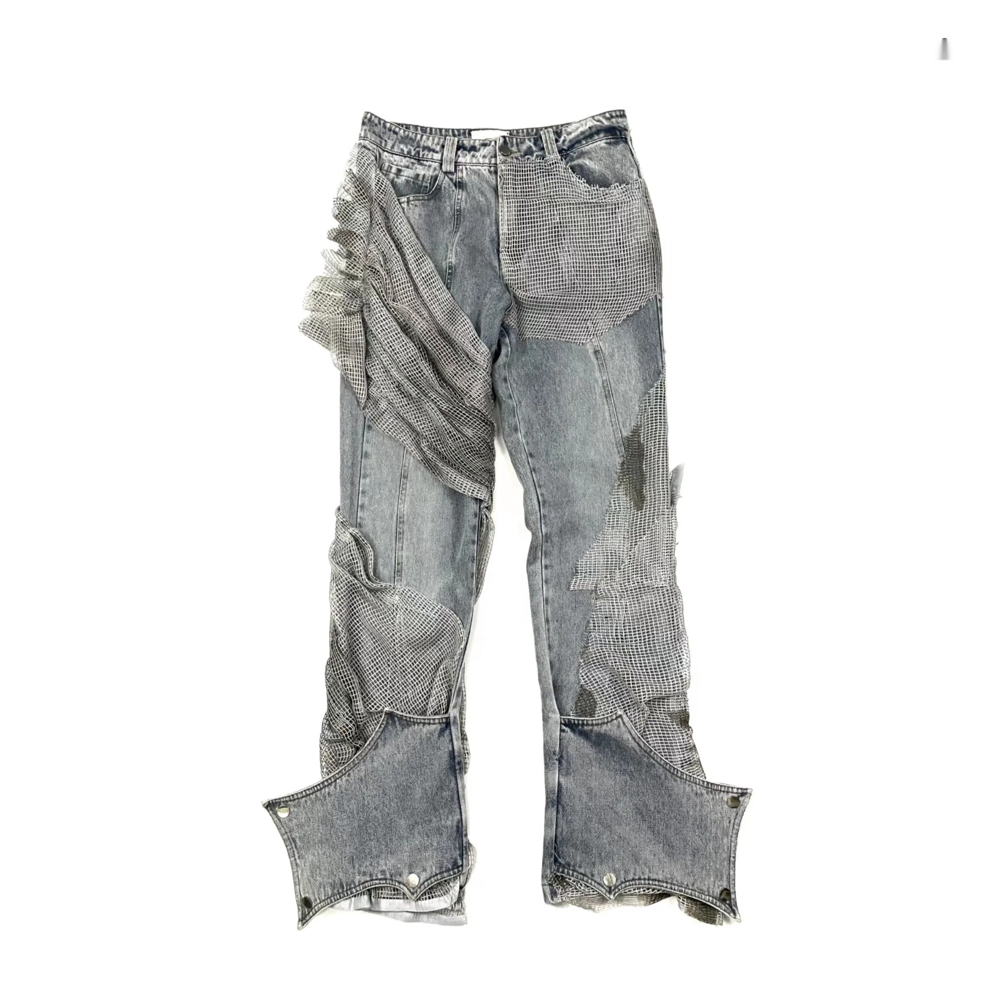Distressed Bat Jeans for Couples