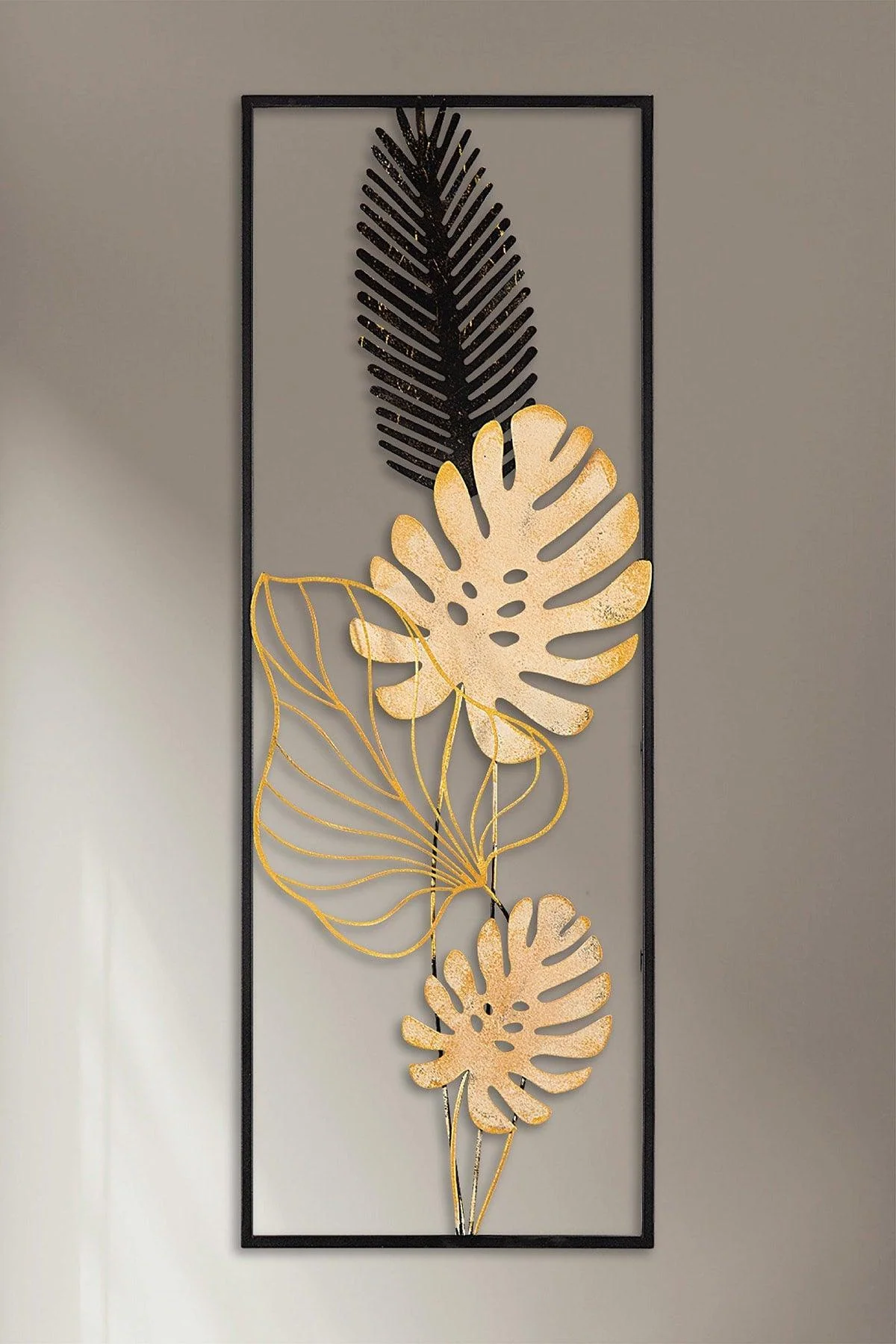 Handmade Metal Wall Panel – Contemporary Design for Home or Office, 32 × 90 cm