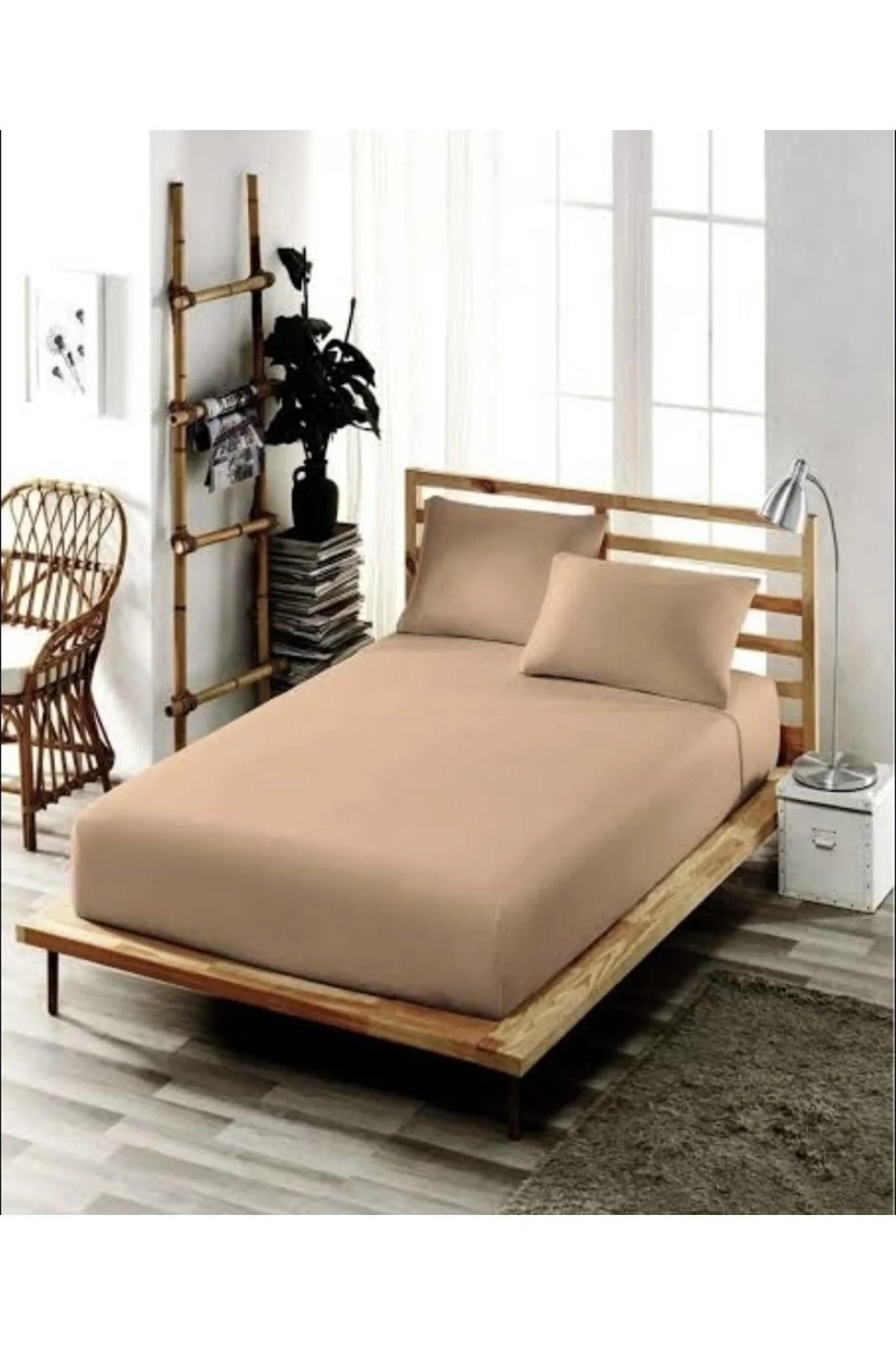 Double elastic bed sheet set for breathable sleep comfort