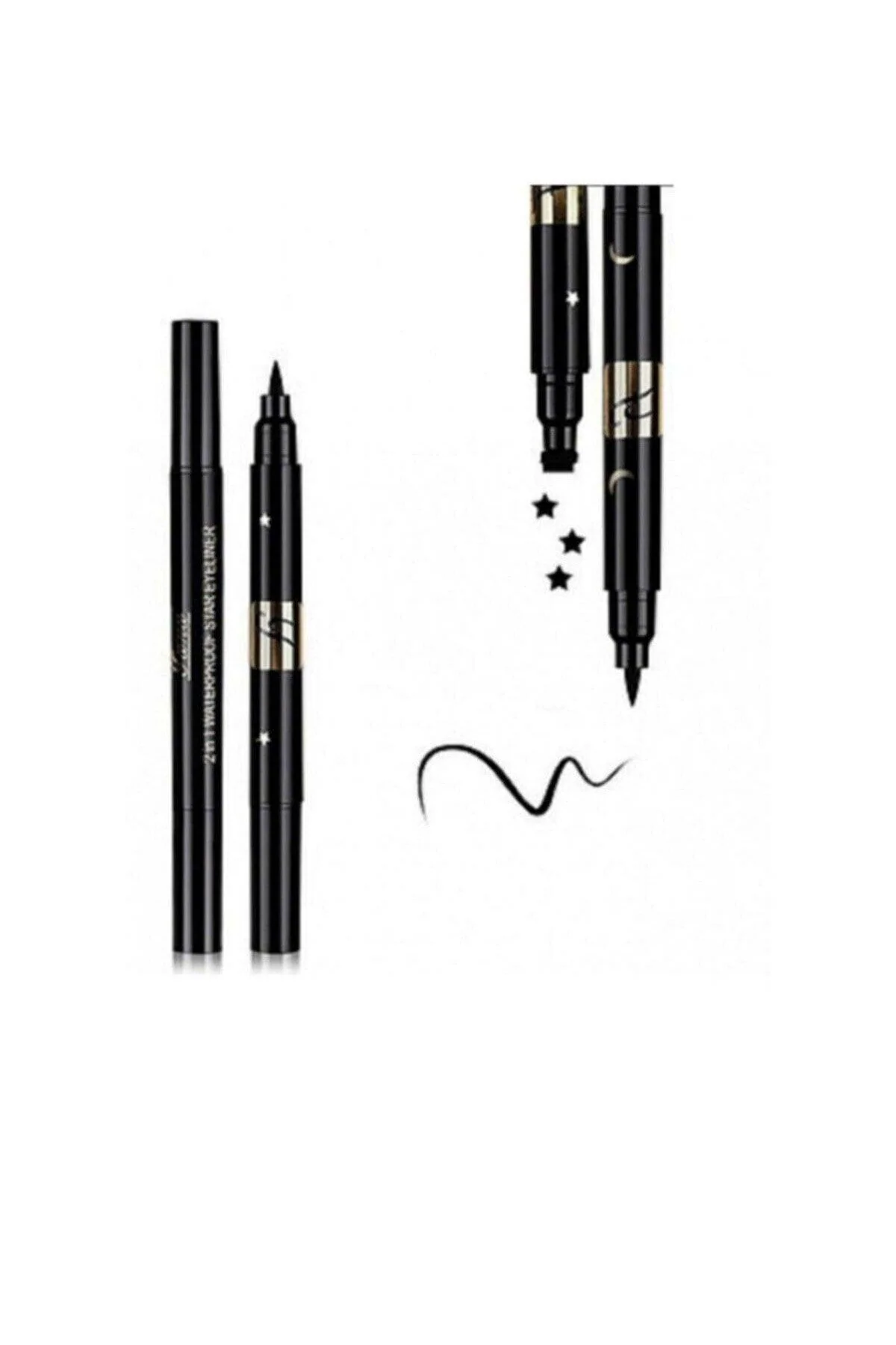Waterproof double-ended eyeliner pencil for precise eyeliner and shaping