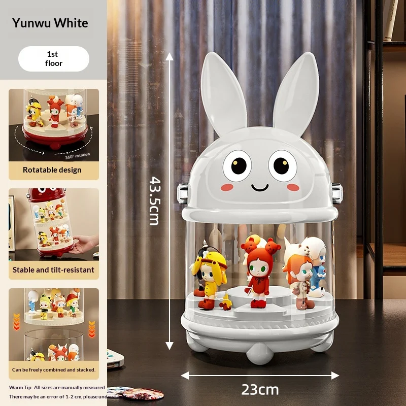 Double-Layer Dust-Proof Display Rack with Lid
