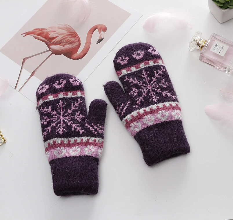 Double-Layer Touchscreen Gloves for Women