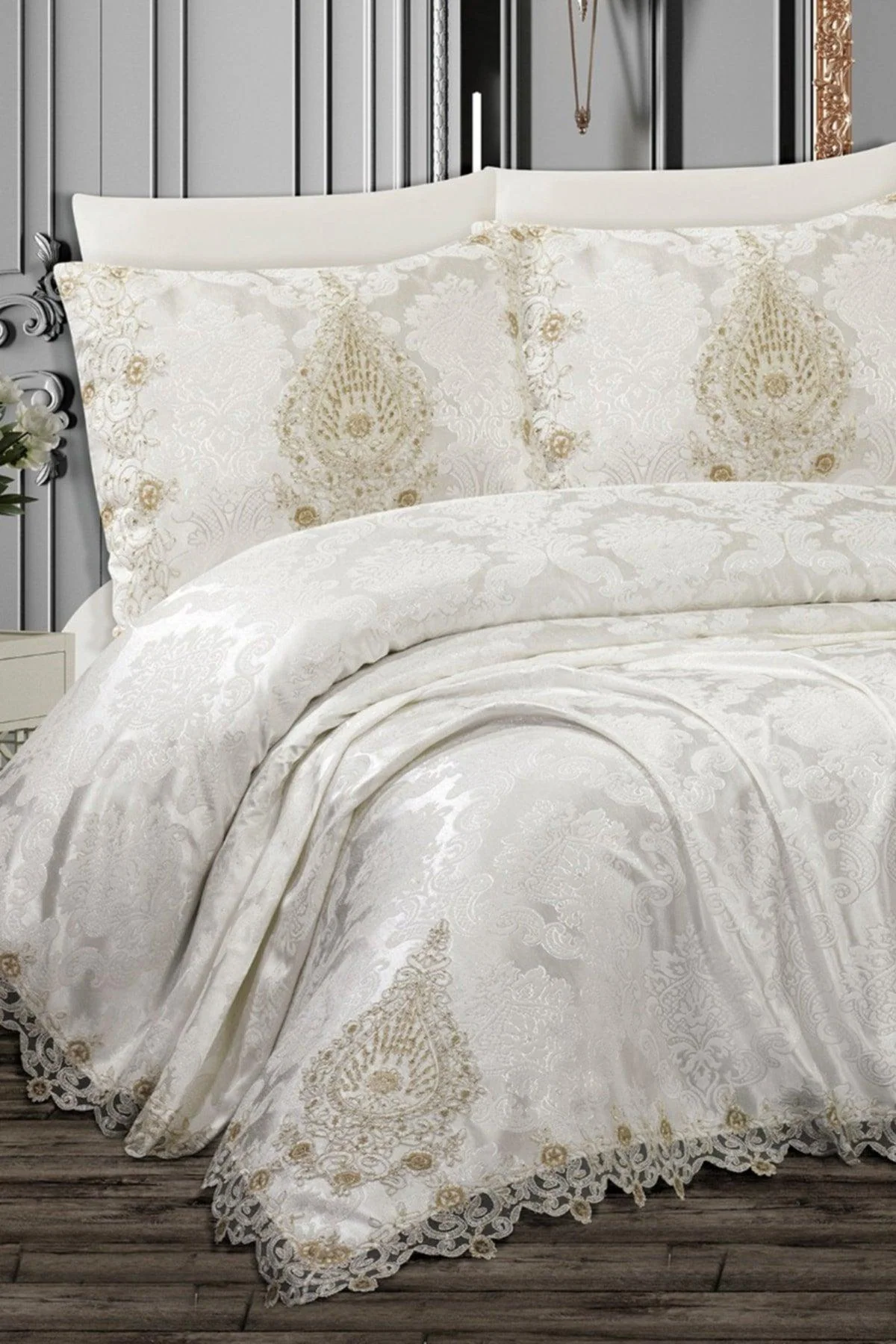 6-Piece Double Pique Bedding Set – Duvet Cover, Sheet and Pillowcases