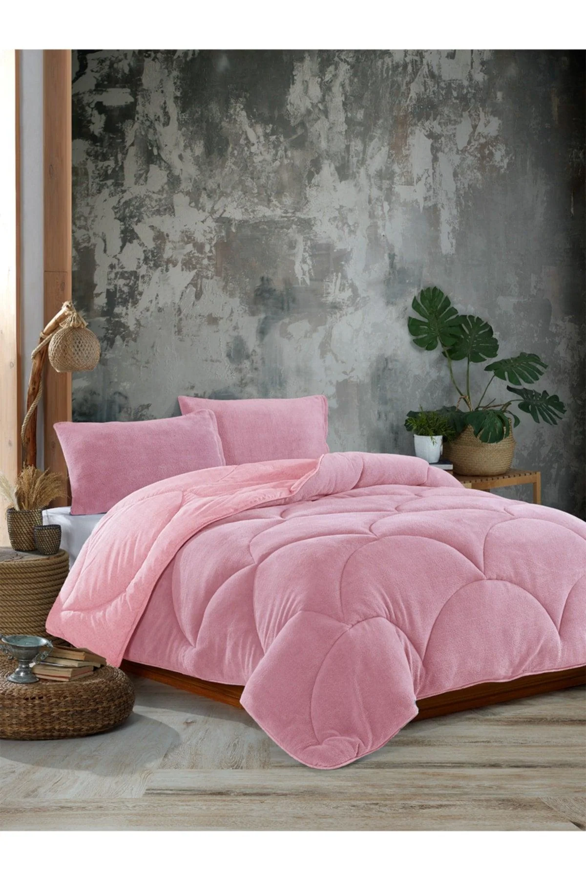 Double welsoft quilt in powder for extra warmth in winter