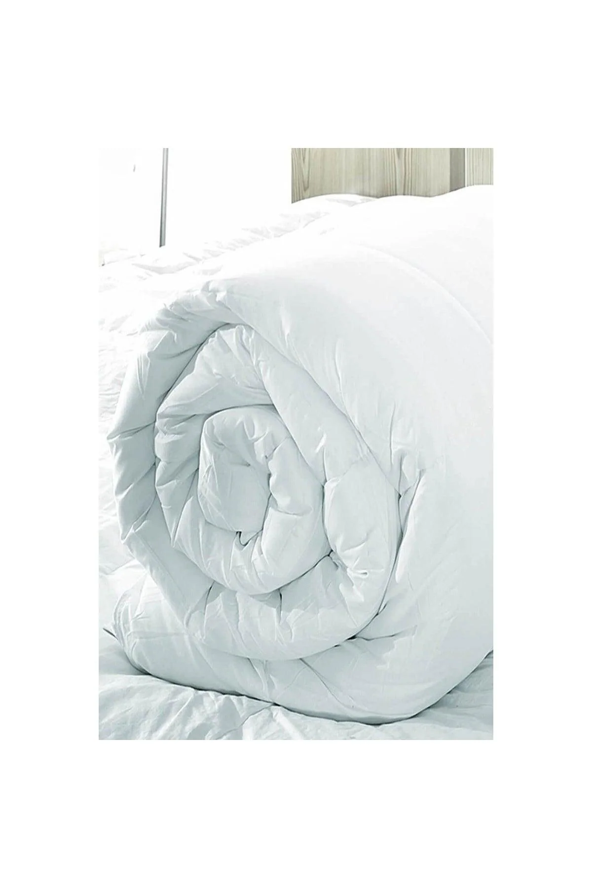Double Terry Cotton Quilt with Silicone Fiber Filling, 195x215 cm