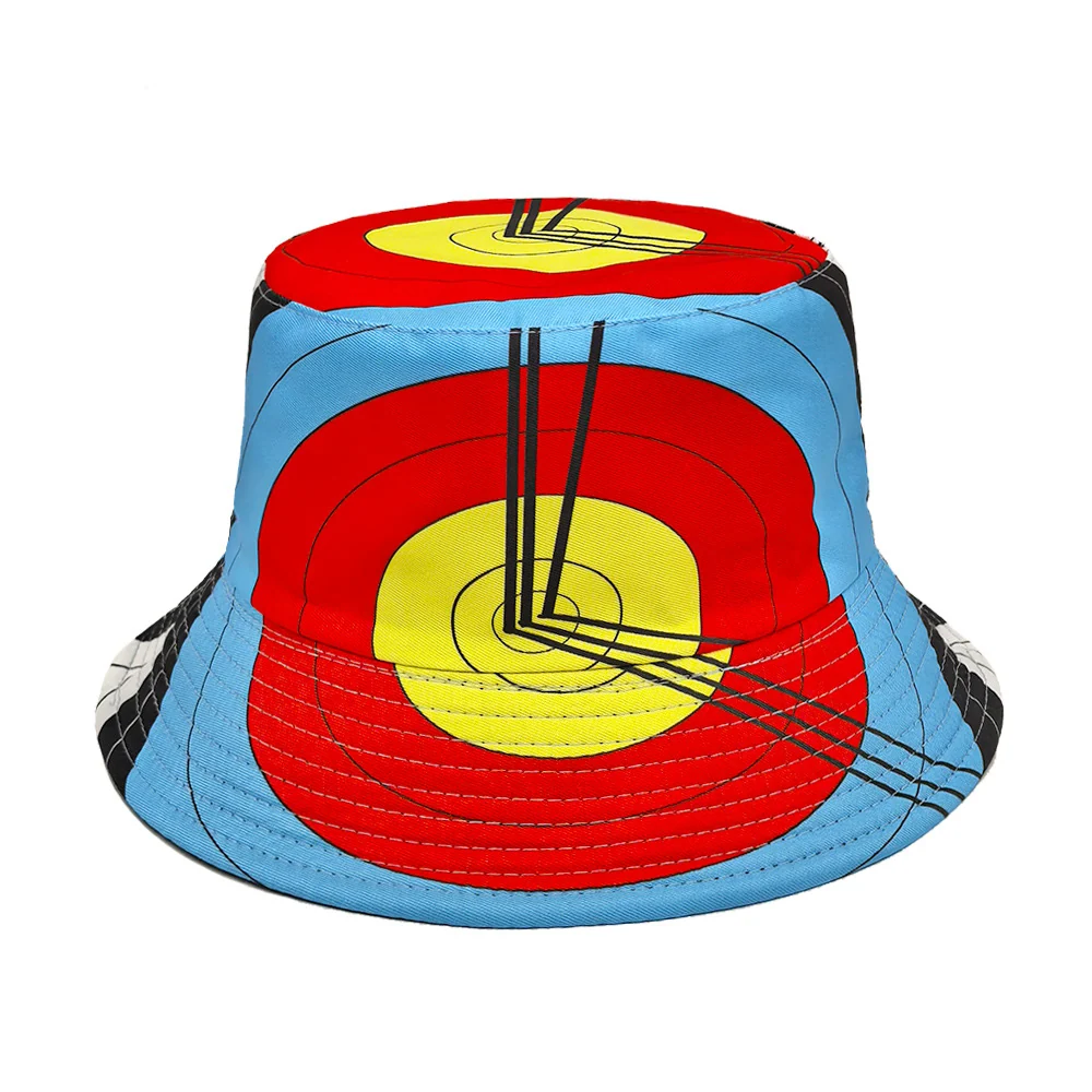 Double-Sided Archery Target Clock Bucket Hat