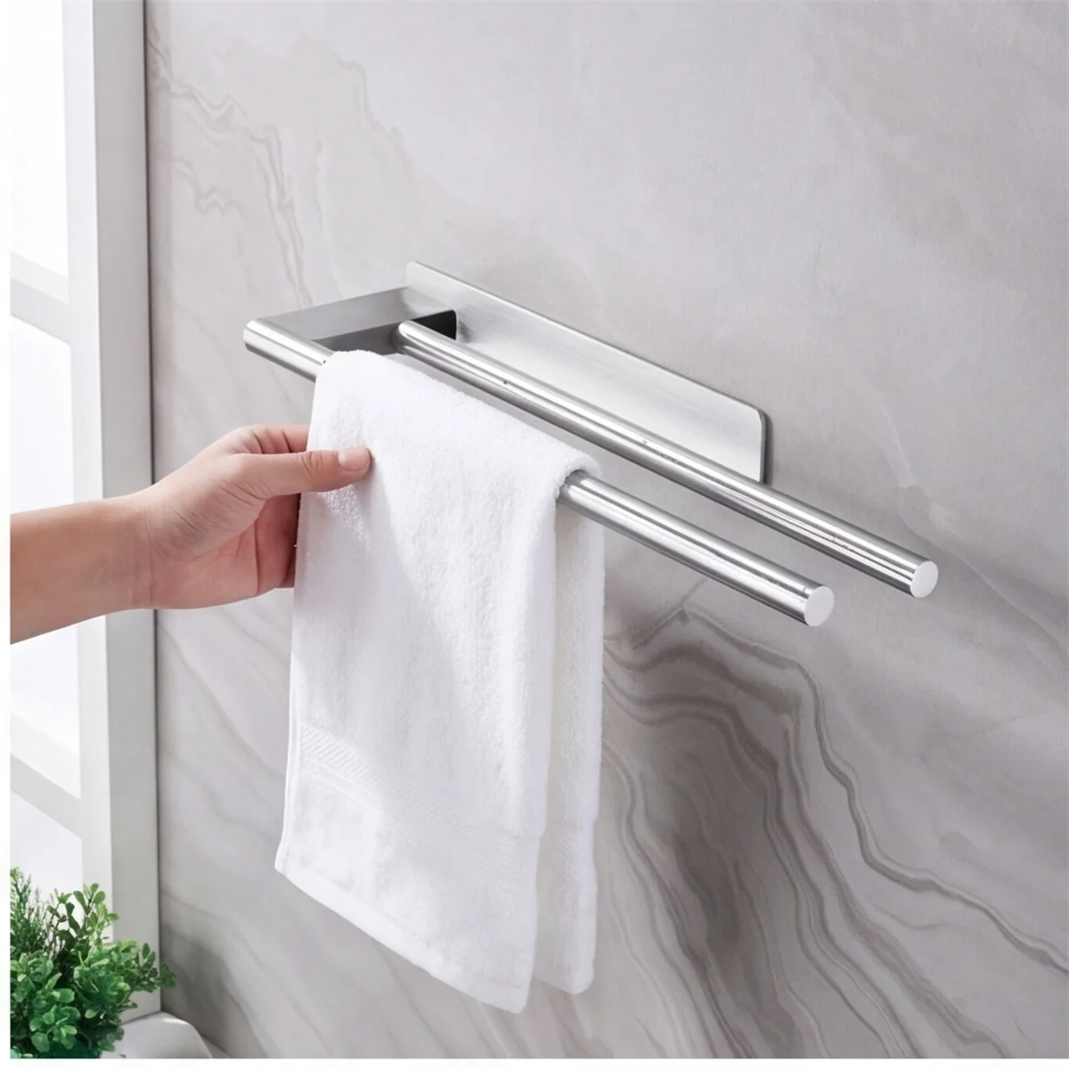 Double Towel Rack