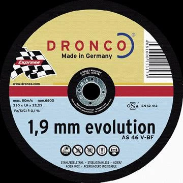 Metal cutting discs for professional sheet metal work