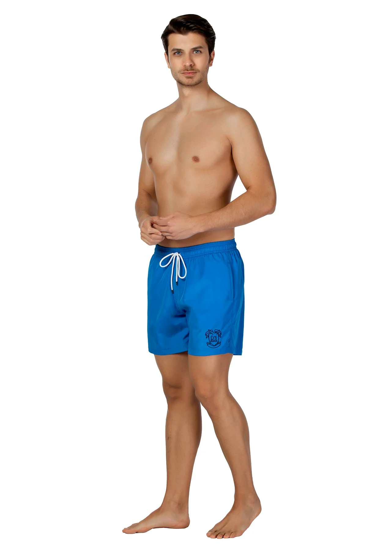 Men's Basic Saxony Swim Shorts in Polyester