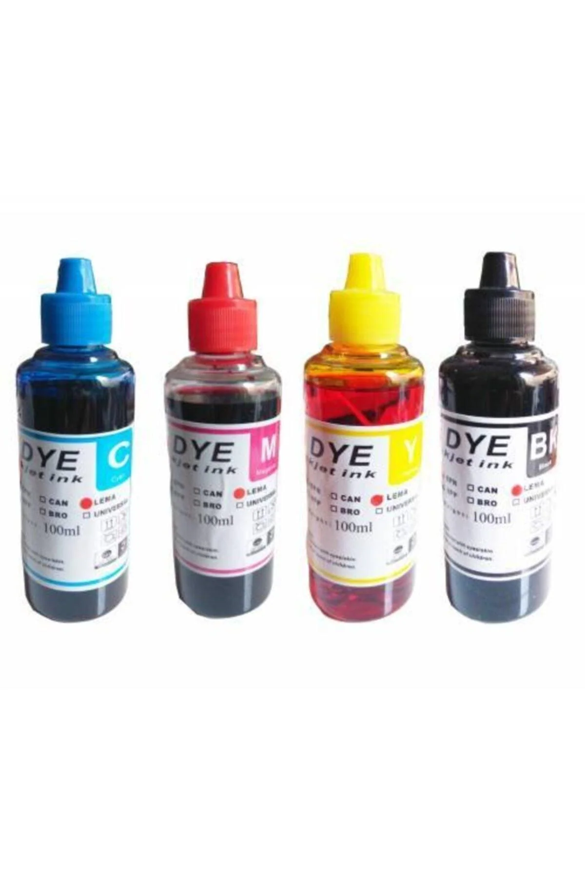 Canon E414 ink refill kit with four 100 ml bottles