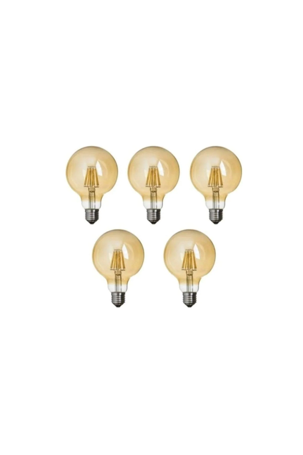 Edison-style A19 LED light bulbs, E27 base, 5-pack