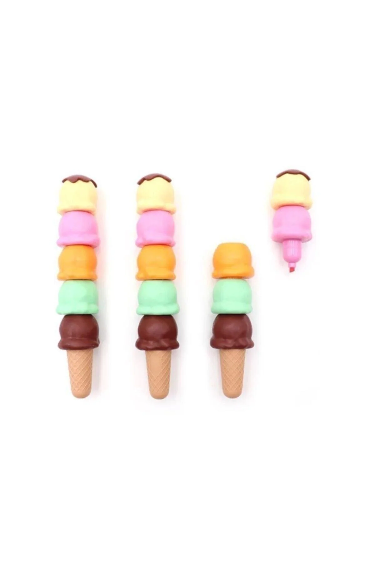 Phosphorus ice cream colored highlighters set with 5 assorted colors