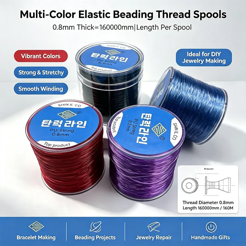 Elastic Beading Thread for Repeated Wear