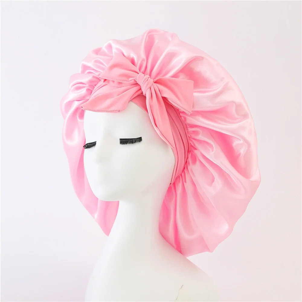 Elastic Satin Nightcap for Women