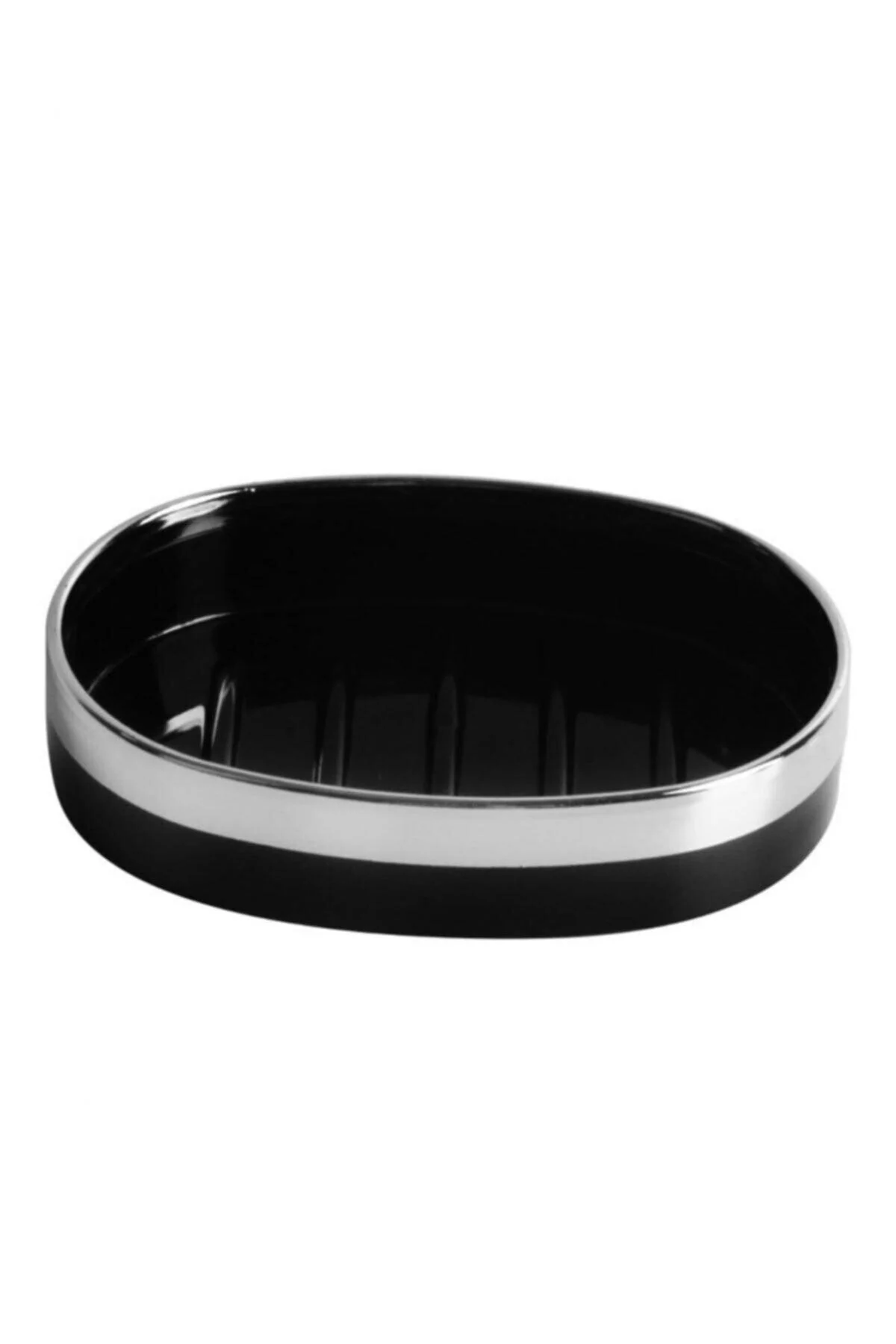 Solid soap dispenser for countertops in matte black finish