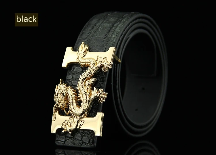 Elegant Crocodile Pattern Belt for Men