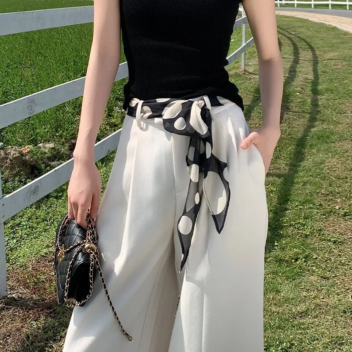 Elegant Silk Scarf with Unique Stripes Patterns