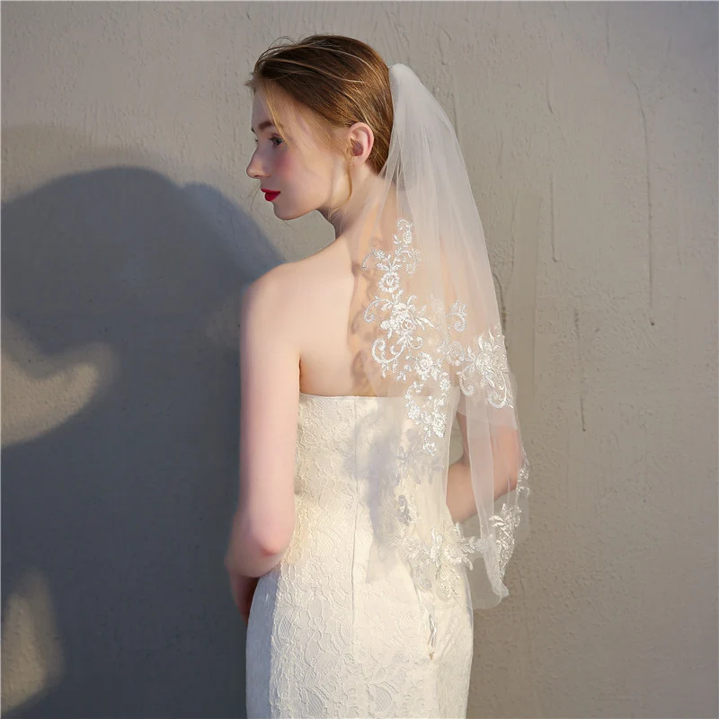 Elegant Silver Lace Headband