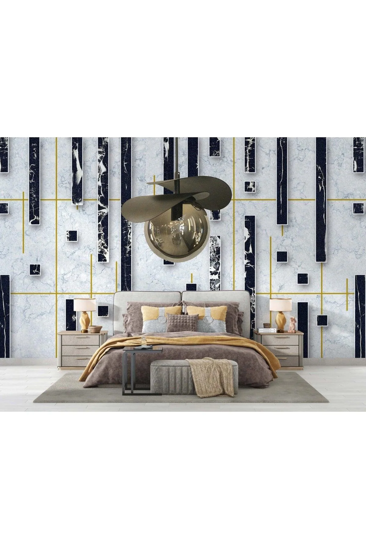 Black single pendant light