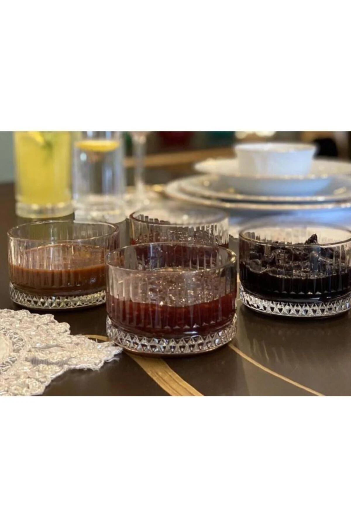 Set of 6 Stackable Transparent Snack Bowls
