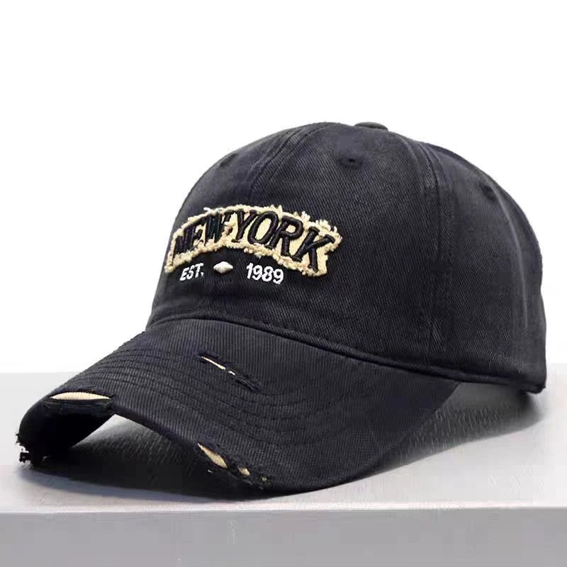 Embroidered Denim Cap
