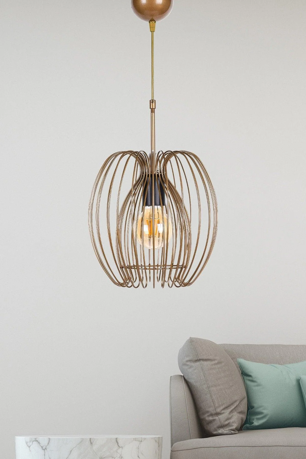 28 cm modern single suspension ceiling light with adjustable cable