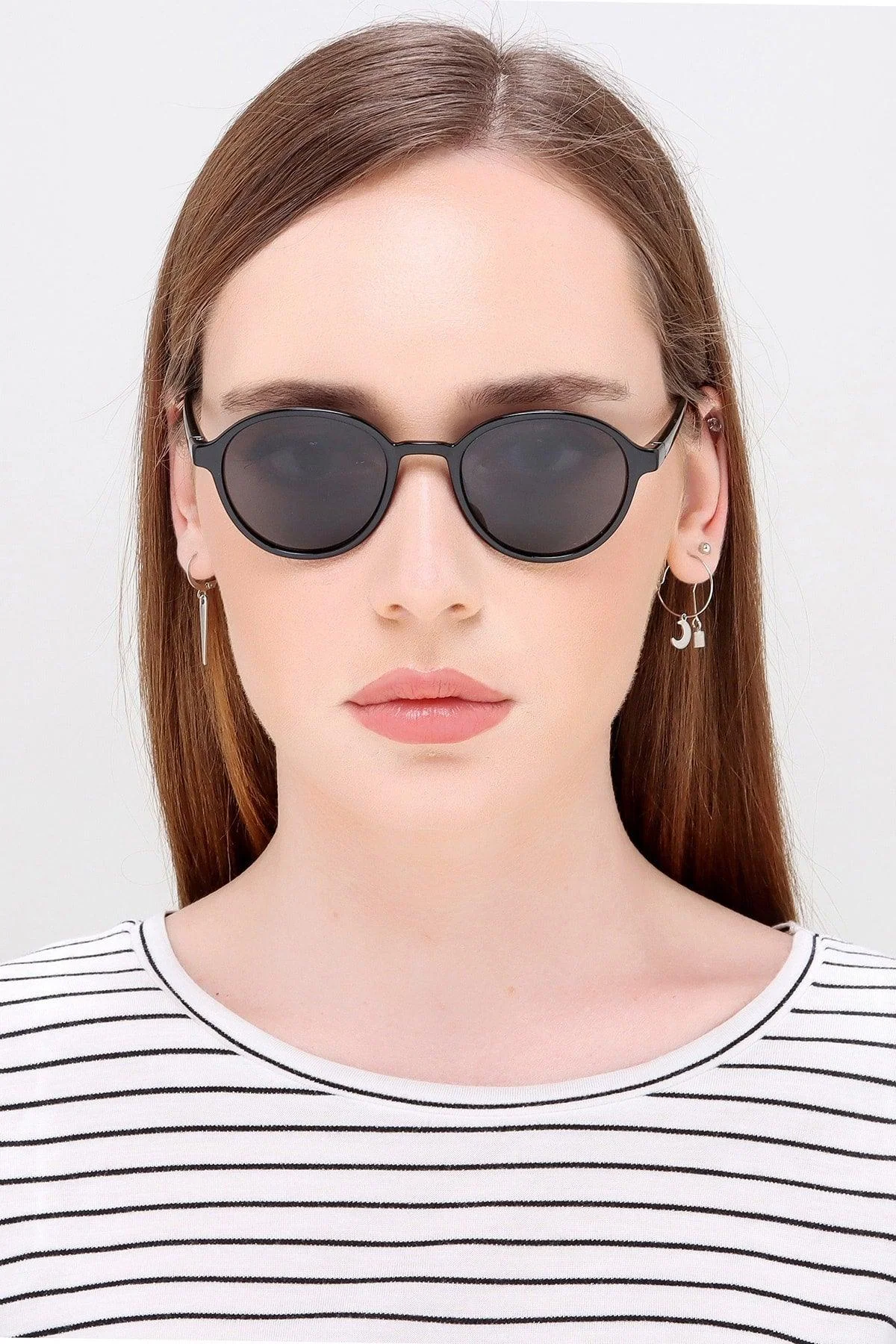 Unisex rectangular sunglasses with UV protection