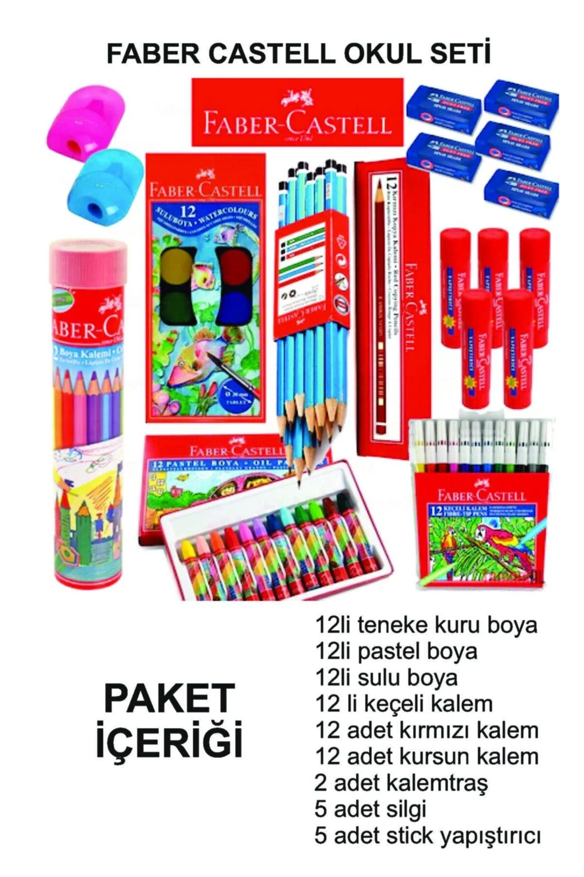 Faber-Castell School Pack with Assorted Writing Supplies