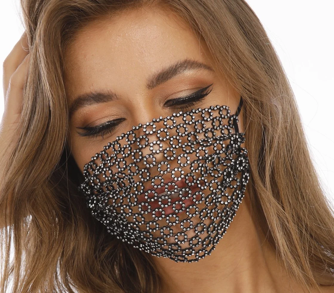 Face-Shining Fishnet Star Mask