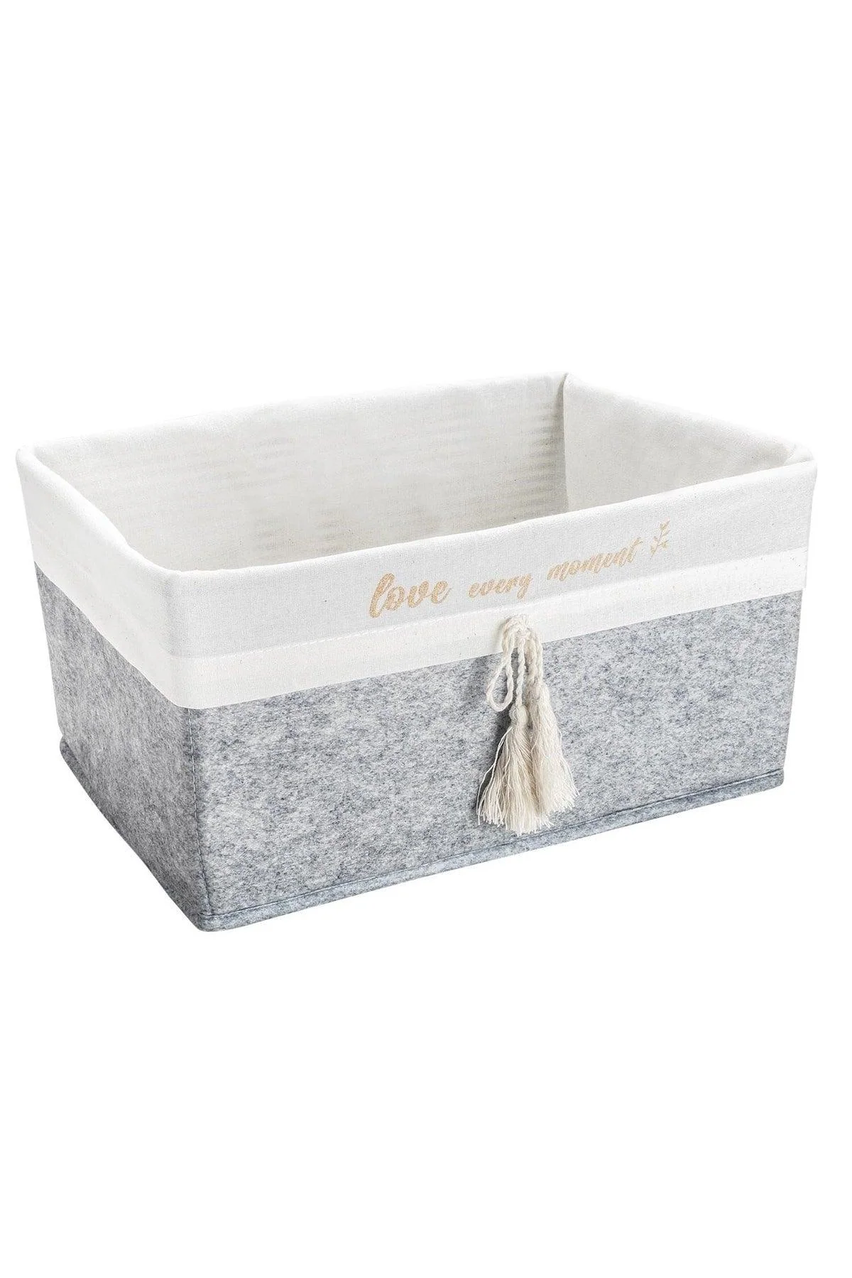 Felt Rectangular Organizer Box – Multi‑Purpose Storage Basket, 31×22×16 cm