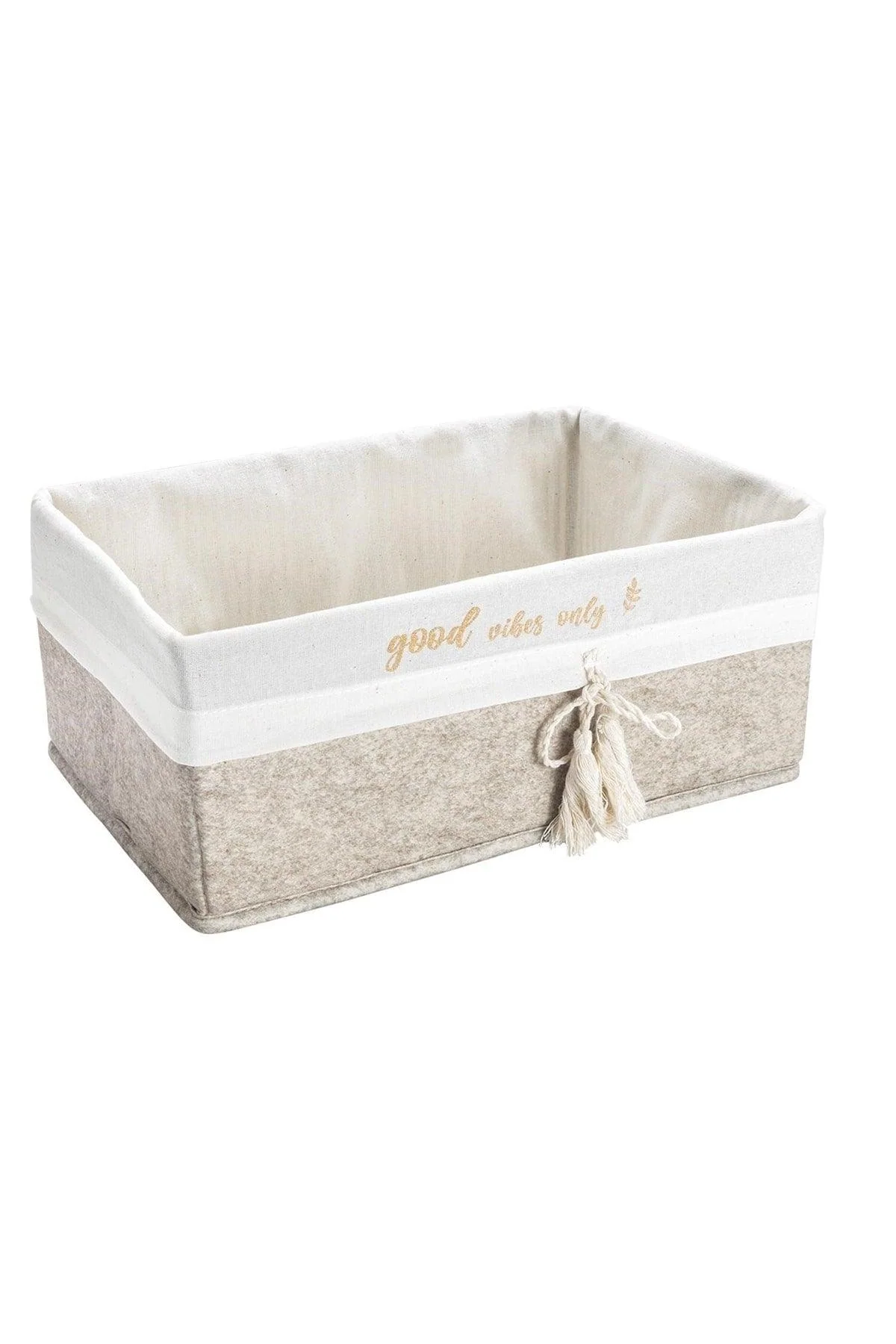 Felt Storage Box for Home Organization with Removable Liner