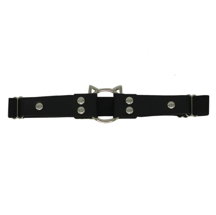 Feminine Black Leg Ring Accessory