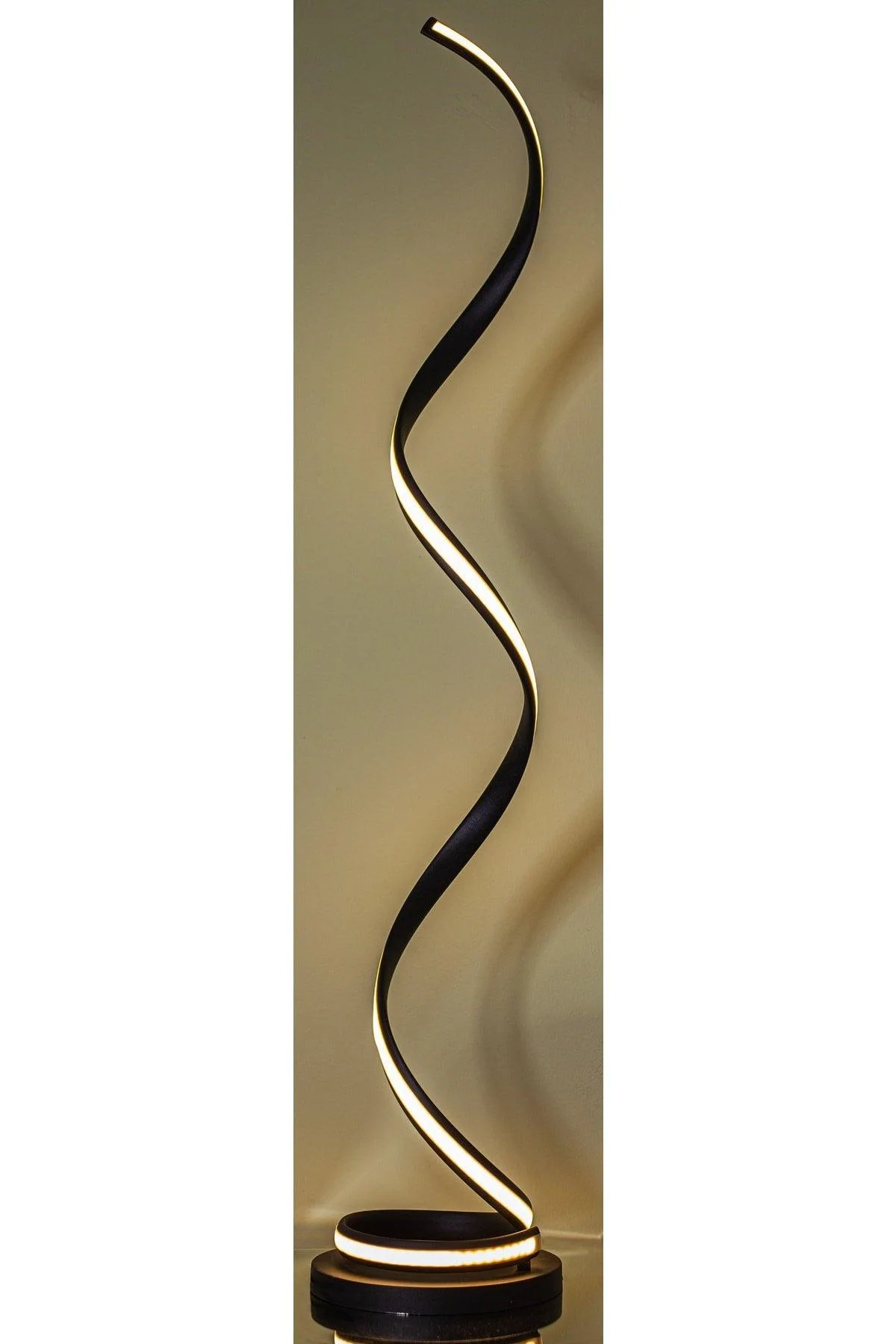 Modern black LED floor lamp with white lighting