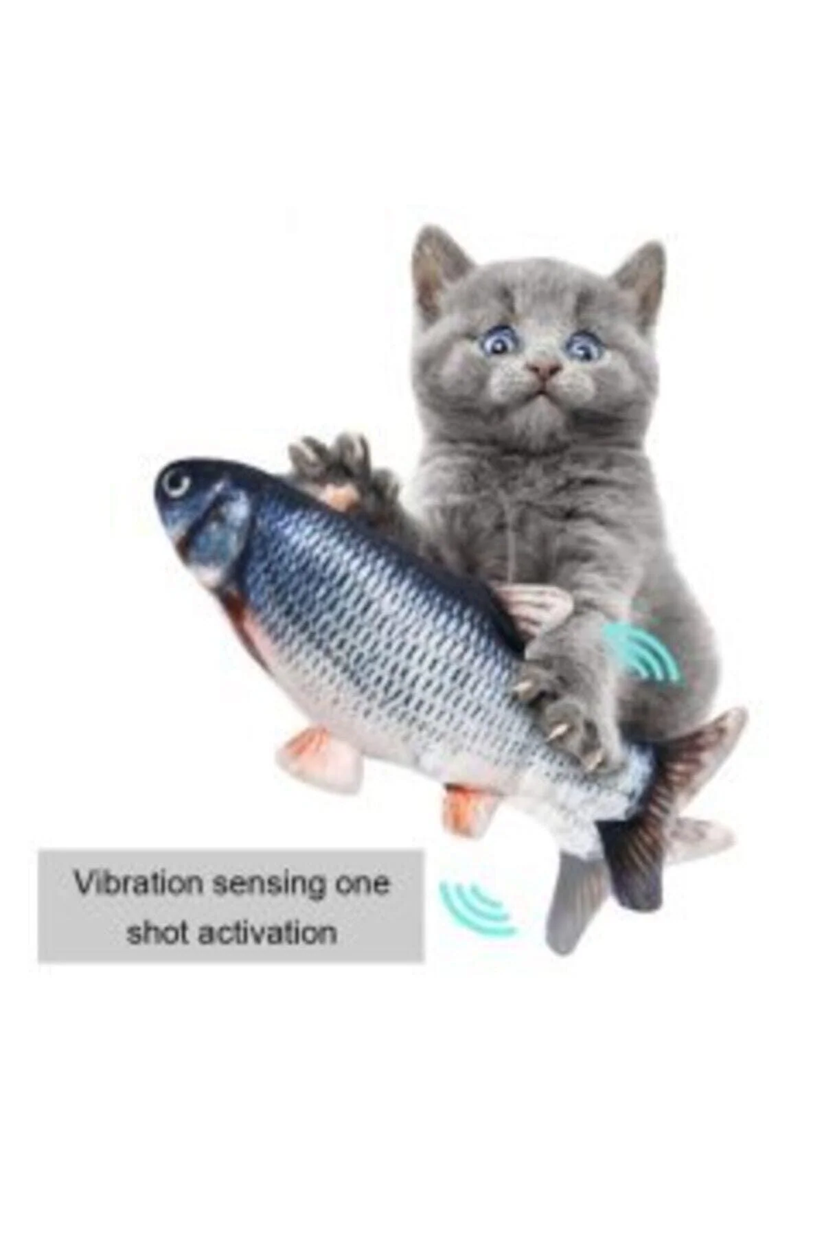Interactive USB-Rechargeable Fish Cat Toy - 30cm Electronic Toy