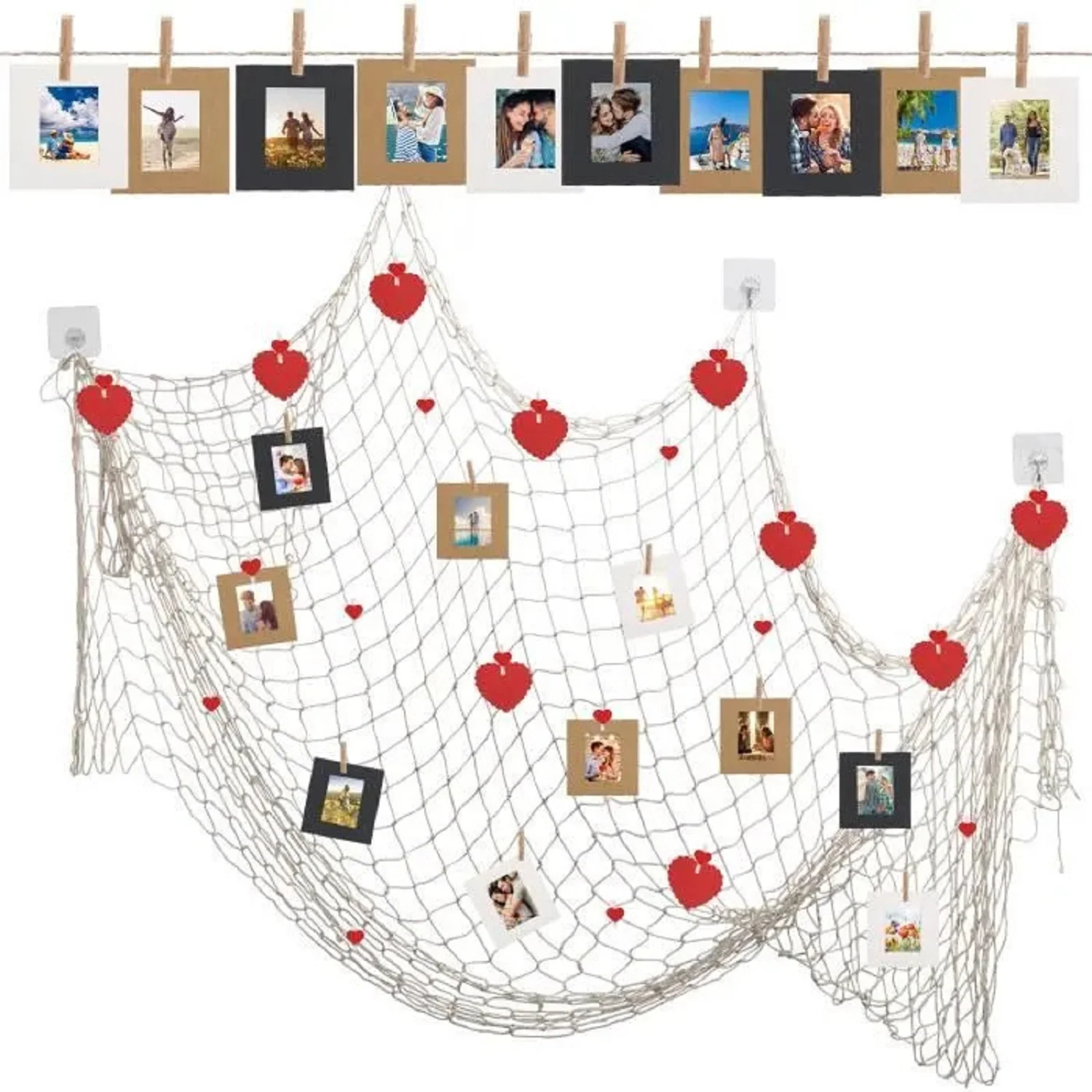 Fishing Net Photo Display