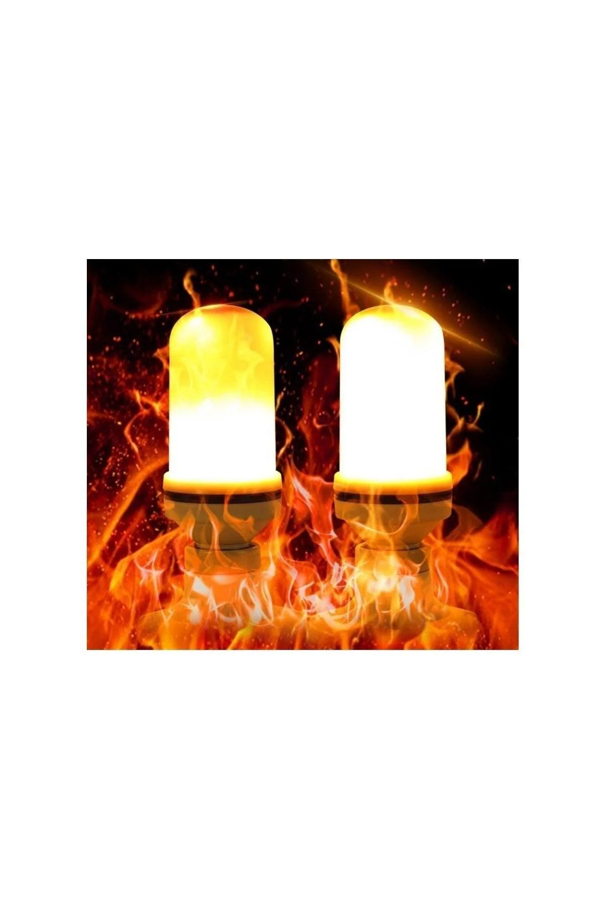 USB Rechargeable Flame Effect LED Lamp for Ambient Lighting