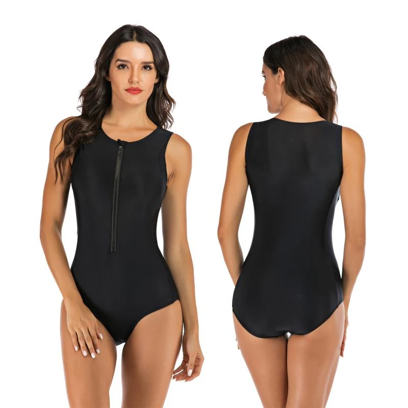 Flattering One-Piece Swimsuit for Beach & Pool
