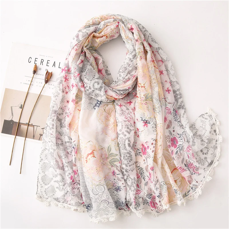 Floral Lace Scarf