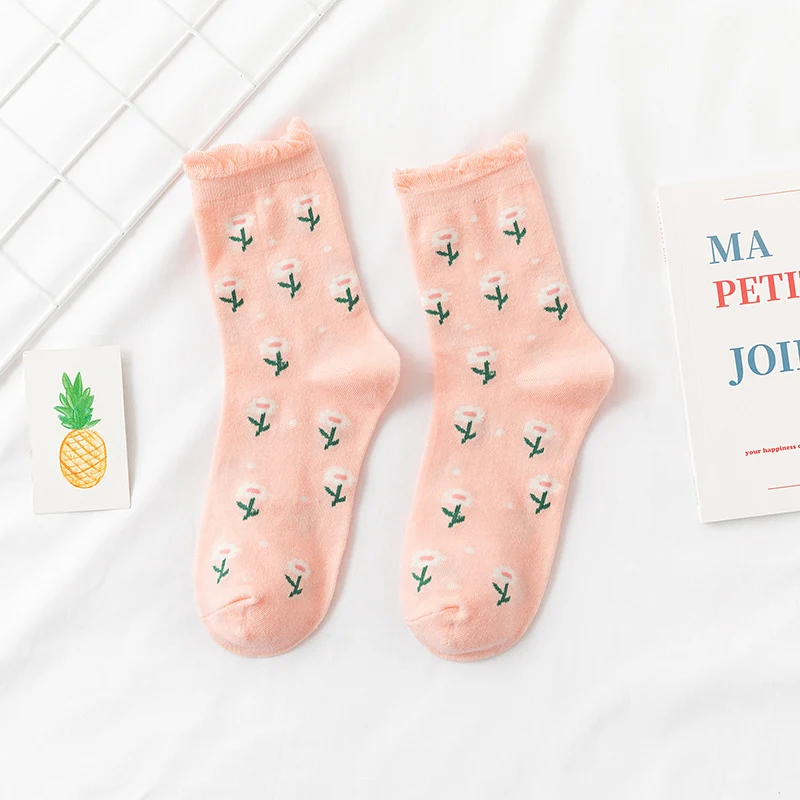 Floral Women's Medium Length Socks