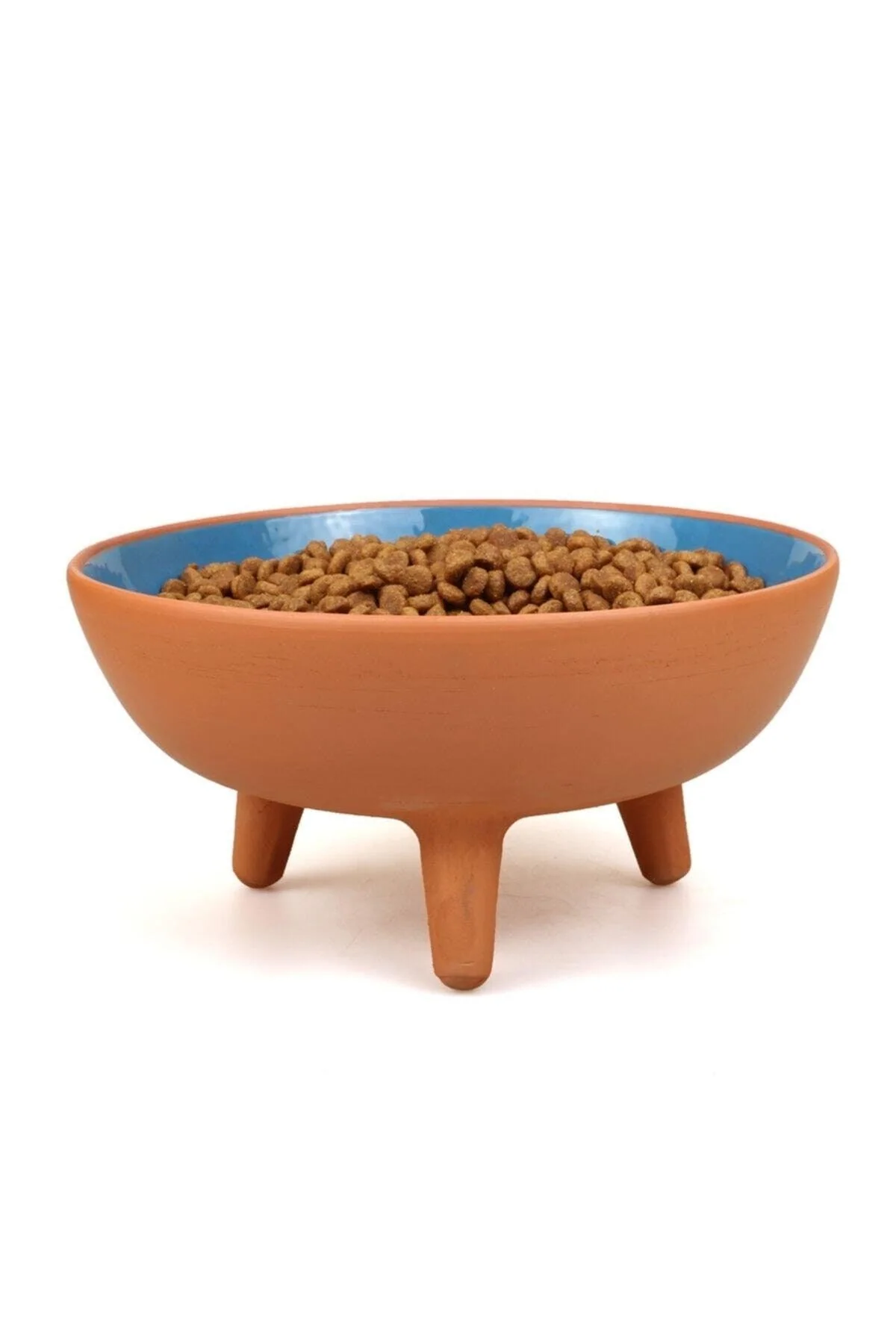 Handmade ceramic cat feeding bowl