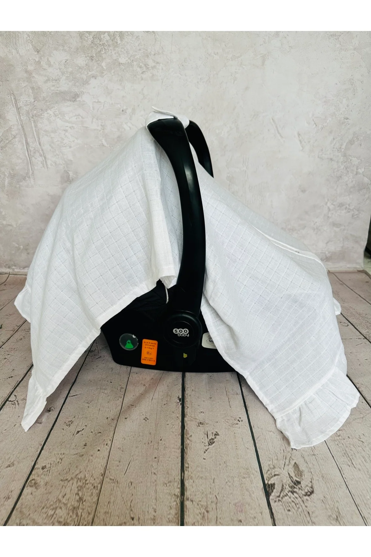 Breathable stroller cover with snap fasteners for baby strollers