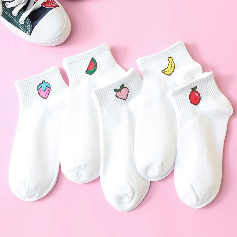 Fruit Cartoon Women's Short Socks