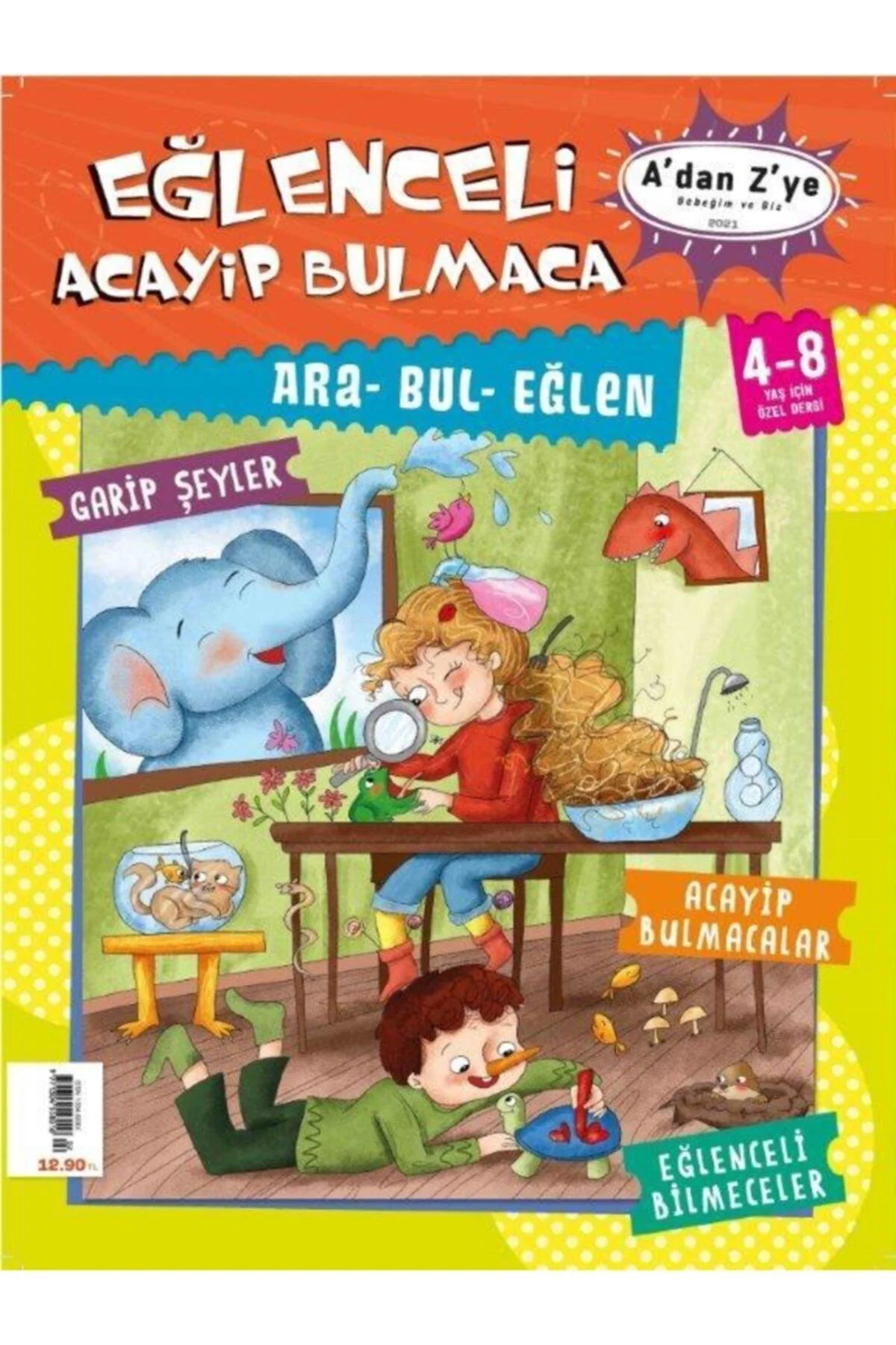 Children's activity magazine with hidden picture puzzles for ages 4-8
