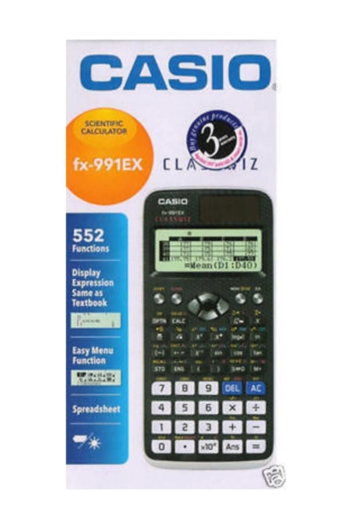 Scientific Calculator with 552 Functions – Fx‑991EX Model