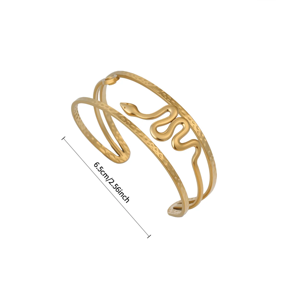 Geometric Arm Cuff, Multi Layer Spiral Bangle