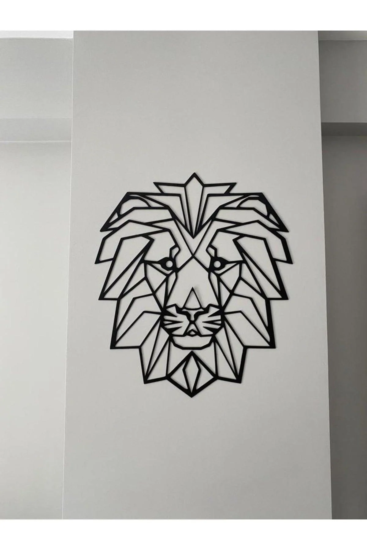 Geometric Lion Metal Wall Art