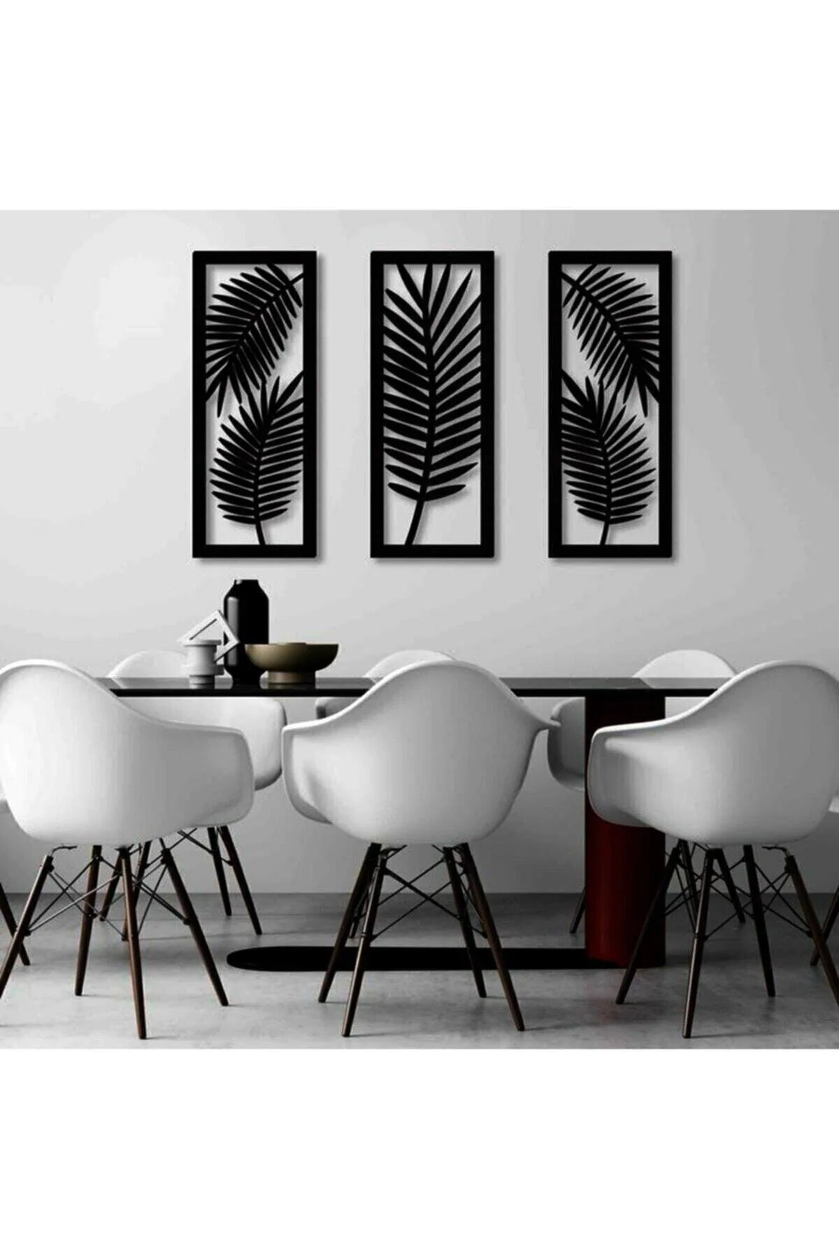 Leaf Pattern Wall Decor with Tabletop Use – Wooden MDF Table Leaf Art
