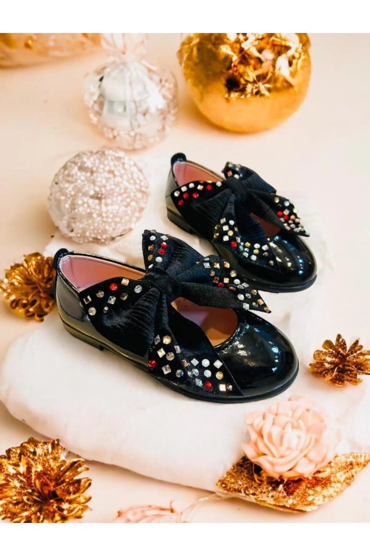 Girls orthopedic flats with wide fit